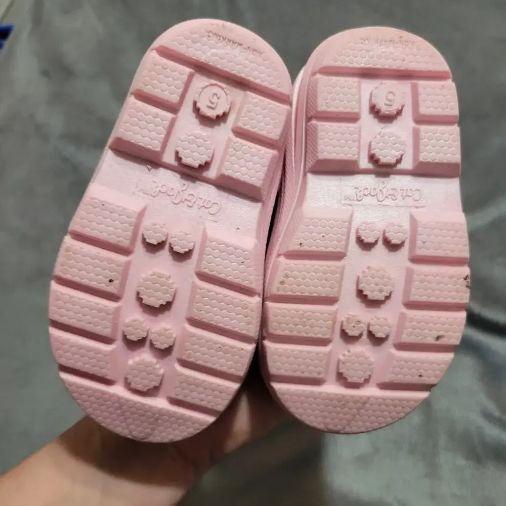Cat & Jack Unicorn Snow Boots Little Girls 5 Faux‎ Fur Lined Pink Winter Shoes
